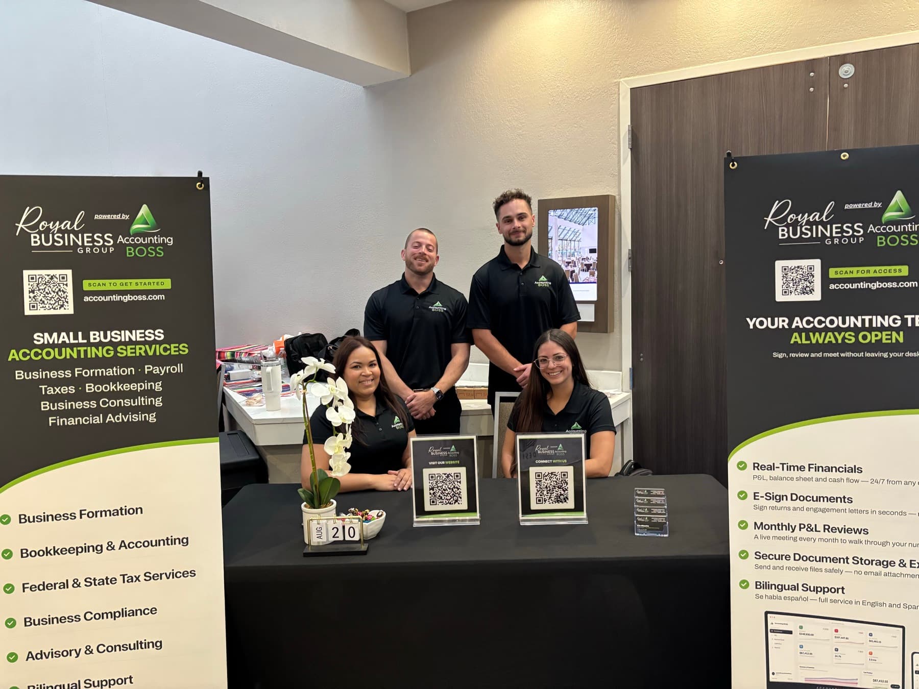 The Royal Business Group team at the East Orlando Chamber of Commerce Business Expo.